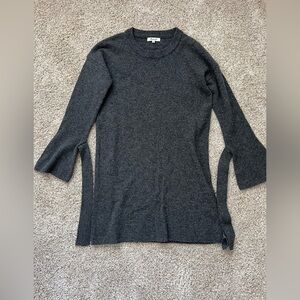 Madewell Bell sleeve mini sweater dress 100% merino wool XS